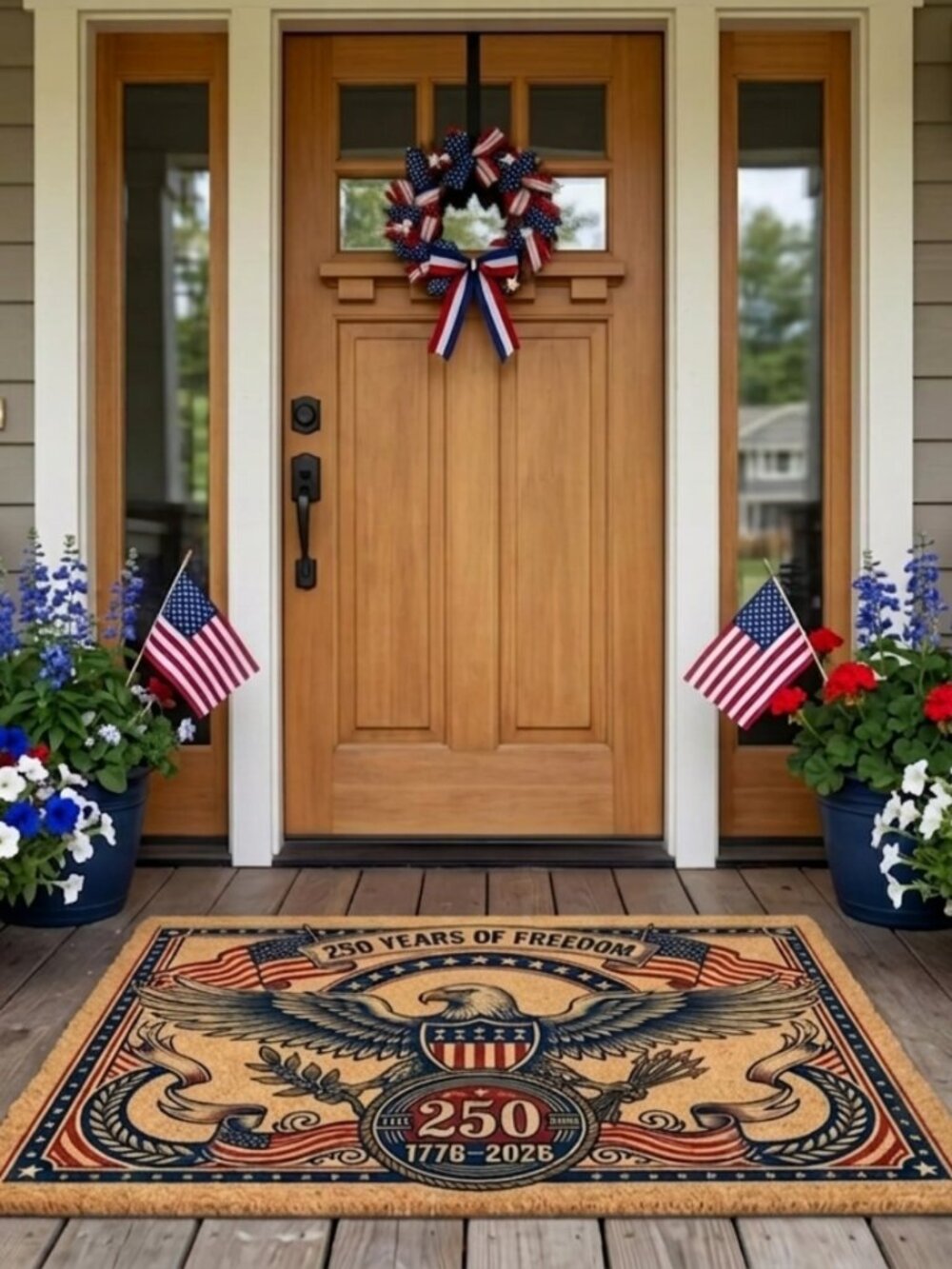 250 Years of Freedom USA Doormat - Picture 2 of 4